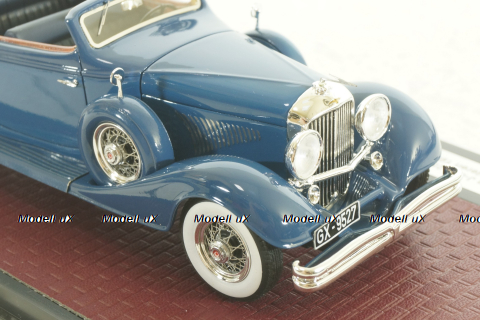 Duesenberg J-519-2548 Cabrio D leteren 1935, blue, MX40406-081, Matrix 1:43