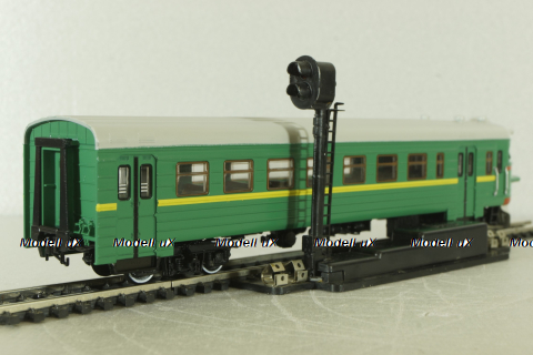 ЭР2 головной вагон 1962, зеленый, Наши поезда №14, Modimio 1:87
