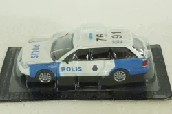 Audi A6 Avant (C5) Police Sweden 1997, white/blue,  Полицейские Машины Мира №38, 1:43