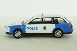 Audi A6 Avant (C5) Police Sweden 1997, white/blue,  Полицейские Машины Мира №38, 1:43