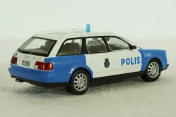Audi A6 Avant (C5) Police Sweden 1997, white/blue,  Полицейские Машины Мира №38, 1:43