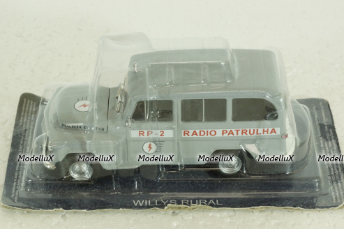 Rural Willys Radio Patrulha Policia 1970, Полицейские машины мира №60, Deagostini 1:43 (без журнала)