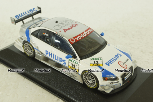 Audi A4 PHILIPS, Lucas Luhr, Audi Sport Team Rosberg, DTM 2007, Minichamps 1:43