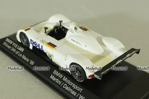 BMW V12 LMR winner 24h LeMans #15 1999, white, 80429418138, Minichamps 1:43