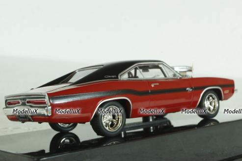 Dodge Charger R/T year 1970 red/black, CLC475N.22, IXO 1:43