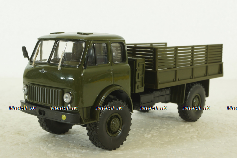 Маз-505 4х4 бортовой 1963г, хаки, Н211, Наш Автопром 1:43