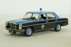 Mercedes-Benz 220D (W115), Police Qatar, black/blue, Полицейские машины мира №70, DeAgostini 1:43