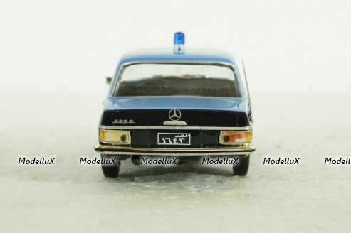 Mercedes-Benz 220D (W115), Police Qatar, black/blue, Полицейские машины мира №70, DeAgostini 1:43