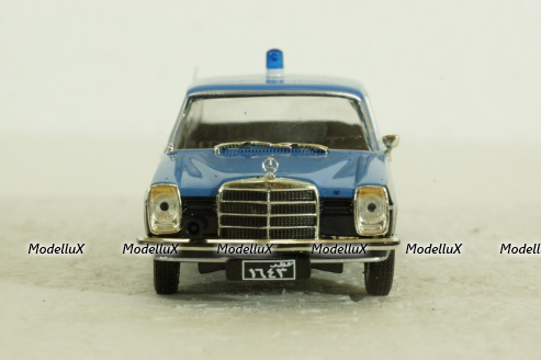 Mercedes-Benz 220D (W115), Police Qatar, black/blue, Полицейские машины мира №70, DeAgostini 1:43