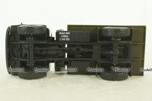 Маз-505 4х4 бортовой 1963г, хаки, Н211, Наш Автопром 1:43