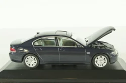 BMW 735 E65 7-Series, 2001, blue, 431020206, Minichamps 1:43