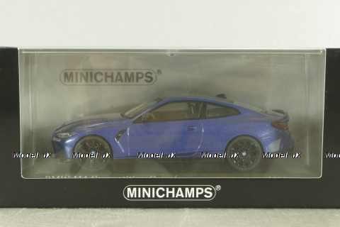 BMW M4 Competition Coupe (G82) 2020, blue metallic, 410020125, Minichamps 1:43