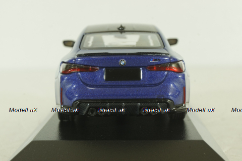 BMW M4 Competition Coupe (G82) 2020, blue metallic, 410020125, Minichamps 1:43
