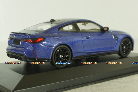 BMW M4 Competition Coupe (G82) 2020, blue metallic, 410020125, Minichamps 1:43