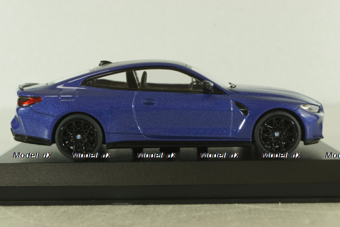 BMW M4 Competition Coupe (G82) 2020, blue metallic, 410020125, Minichamps 1:43