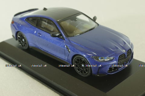 BMW M4 Competition Coupe (G82) 2020, blue metallic, 410020125, Minichamps 1:43