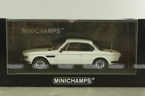 BMW 3.0 CS (E9) 1969, white, 410029025, Minichamps 1:43