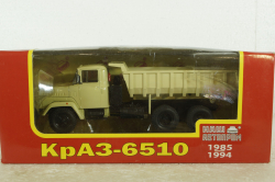 Краз-6510 самосвал, 1985г, бежевый, Н775, Наш Автопром 1:43