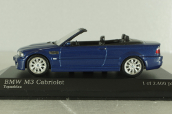 BMW M3 Cabriolet (E46) 2001, blue, 431020031, Minichamps 1:43
