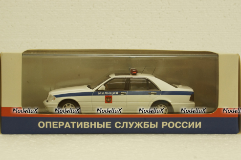 Mercedes S600 W140 Милиция 2007, А007, Spark 1:43