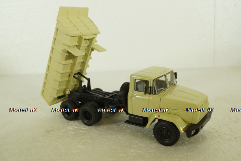 Краз-6510 самосвал, 1985г, бежевый, Н775, Наш Автопром 1:43