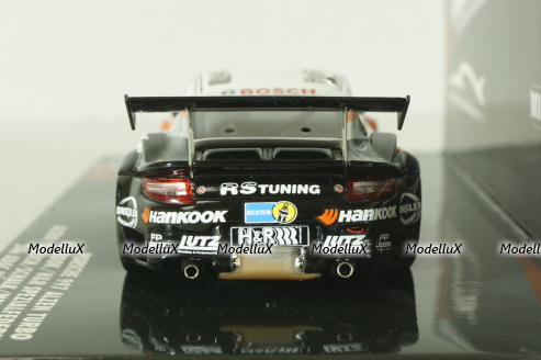 Porsche 911(997) Alzen Turbo Hankook, 24h ADAC Nurburgring #4 2008, white/black, 437086804, Minichamps 1:43