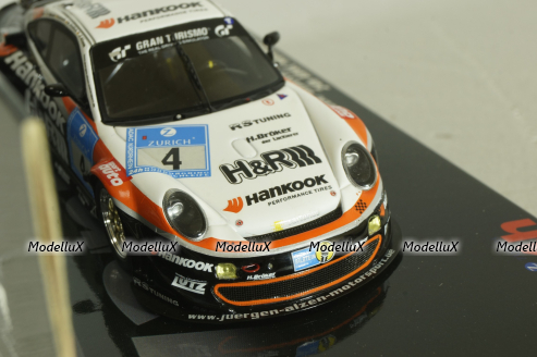Porsche 911(997) Alzen Turbo Hankook, 24h ADAC Nurburgring #4 2008, white/black, 437086804, Minichamps 1:43