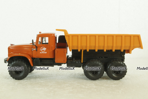 Краз-255 самосвал, оранжевый, Н723, Наш Автопром 1:43