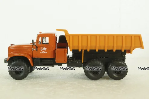 Краз-255 самосвал, оранжевый, Н723, Наш Автопром 1:43