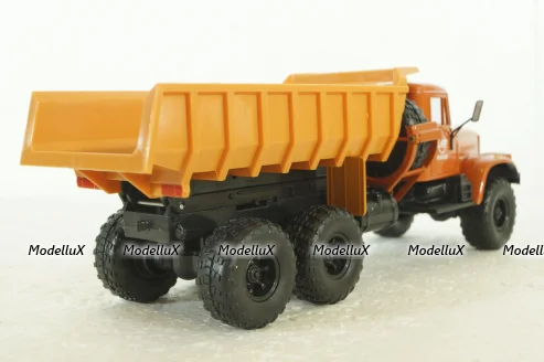 Краз-255 самосвал, оранжевый, Н723, Наш Автопром 1:43