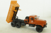 Краз-255 самосвал, оранжевый, Н723, Наш Автопром 1:43