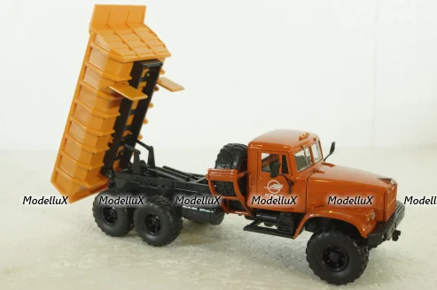 Краз-255 самосвал, оранжевый, Н723, Наш Автопром 1:43