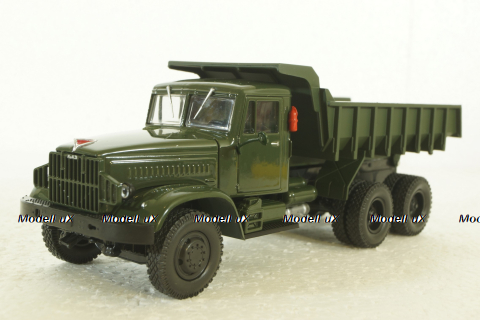 Краз-222Б самосвал, 1963г, зеленый, Н770, Наш Автопром 1:43