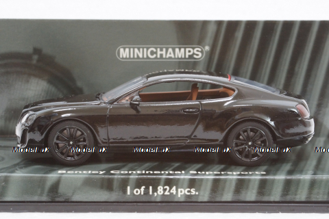Bentley Continental Supersports 2009, black, 436139801, Minichamps 1:43 Уценка