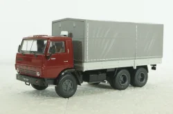 Камаз-5320 с тентом, красный/серый, KLN037, Kultovni Nakladaky Minule Ery #37, 1:43