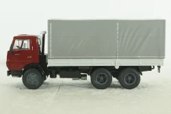 Камаз-5320 с тентом, красный/серый, KLN037, Kultovni Nakladaky Minule Ery #37, 1:43
