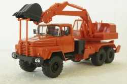 Краз-260 ЭОВ-4421, Экскаватор Красный, Н746, Наш Автопром 1:43