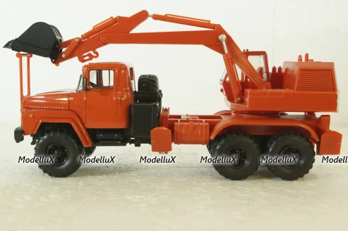 Краз-260 ЭОВ-4421, Экскаватор Красный, Н746, Наш Автопром 1:43