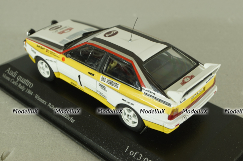 Audi Quattro #1, winner rally Monte Carlo 1984, 430841901, Minichamps 1:43
