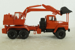 Краз-260 ЭОВ-4421, Экскаватор Красный, Н746, Наш Автопром 1:43