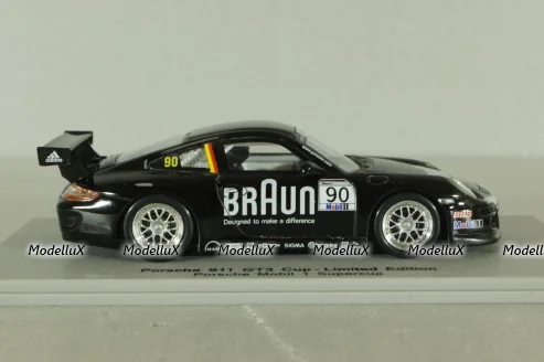 Porsche 911(997) GT3 Cup, Mobil 1 Supercup #90, black, SAM107, Spark 1:43