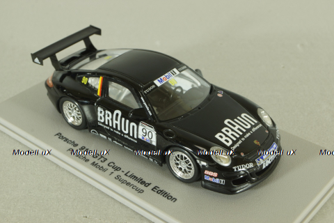 Porsche 911(997) GT3 Cup, Mobil 1 Supercup #90, black, SAM107, Spark 1:43