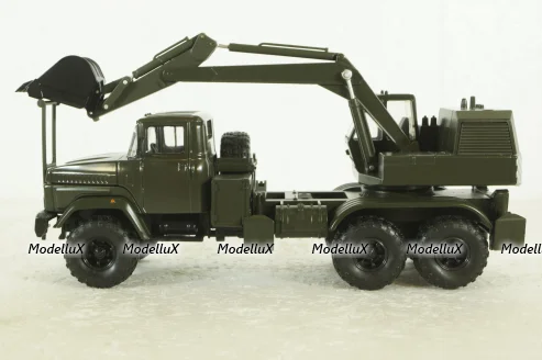 Краз-6322 ЭОВ-4422, Экскаватор хаки, Н748, Наш Автопром 1:43