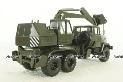 Краз-6322 ЭОВ-4422, Экскаватор хаки, Н748, Наш Автопром 1:43