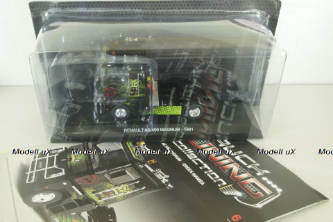 Renault Magnum AE 500 1991, green mamba, Truck Tuning Collection #6, Hachette 1:43