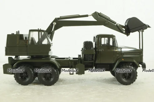 Краз-6322 ЭОВ-4422, Экскаватор хаки, Н748, Наш Автопром 1:43