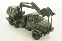 Краз-6322 ЭОВ-4422, Экскаватор хаки, Н748, Наш Автопром 1:43