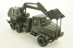 Краз-6322 ЭОВ-4422, Экскаватор хаки, Н748, Наш Автопром 1:43