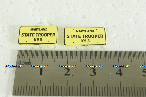 Комплект номерныx знаков Maryland 1:18