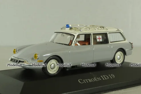 Citroen ID 19 Break grey, Ambulance Special, Atlas 1:43